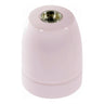 Douille E27 en porcelaine — Rose antique