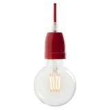 Douille E27 en porcelaine — Rouge