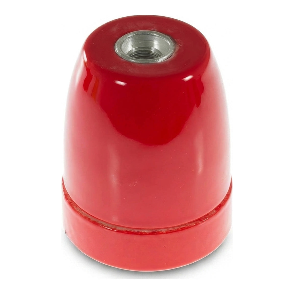 Douille E27 en porcelaine — Rouge