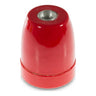 Douille E27 en porcelaine — Rouge
