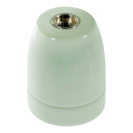 Douille E27 en porcelaine — Vert sauge