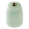 Douille E27 en porcelaine — Vert sauge