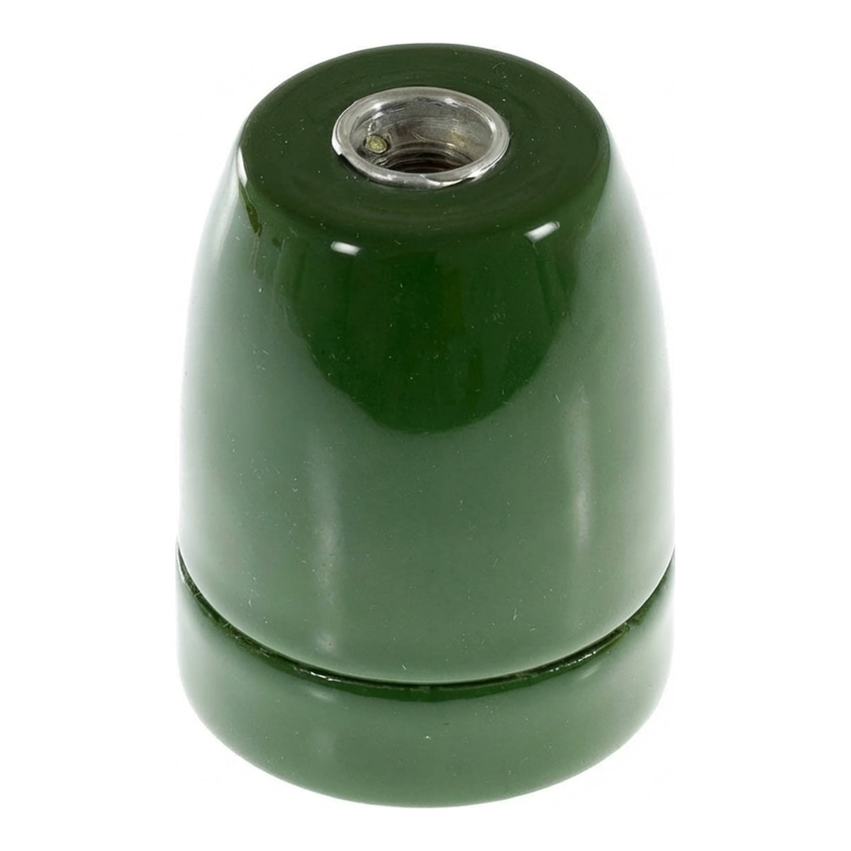 Douille E27 en porcelaine — Vert