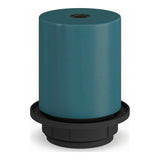 Douille E27 semi-filetée en métal — Bleu pétrole