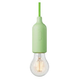 Douille E27 en silicone avec interrupteur — Vert prairie