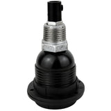 Kit douille E27 bakélite à bagues sur raccord 1/2'' (15x21mm) mâle en fonte galvanisée