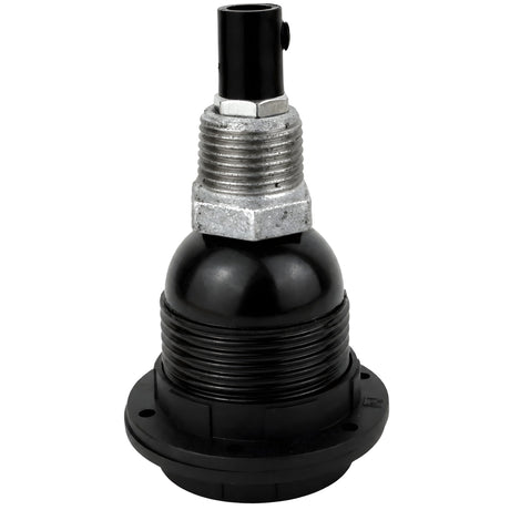 Kit douille E27 bakélite à bagues sur raccord 1/2'' (15x21mm) mâle en fonte galvanisée