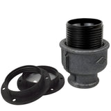 Kit douille E27 bakélite sur raccord femelle en fonte noire Eco
