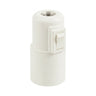 Douille E27 en thermoplastique avec interrupteur — Blanc