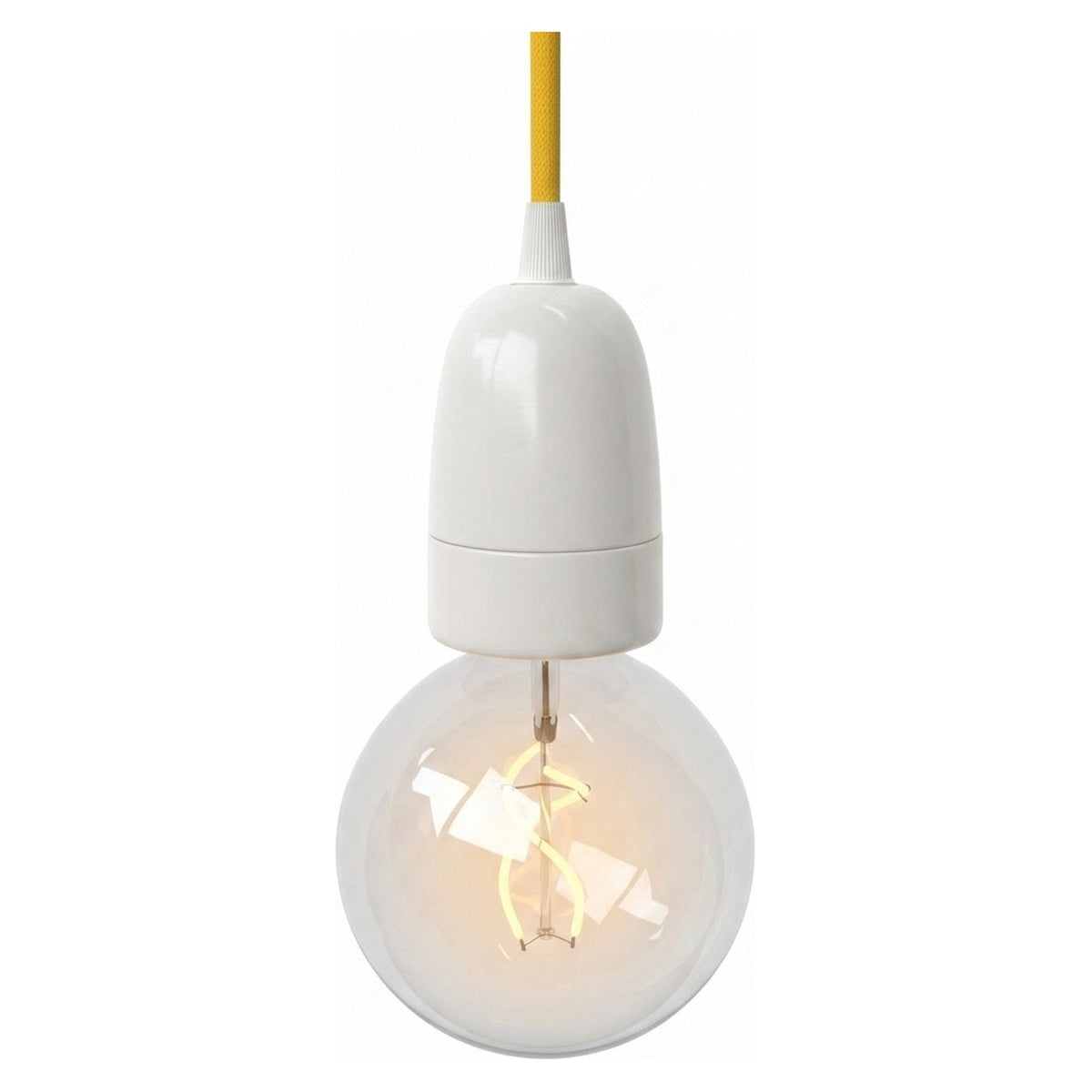 Douille E40 en porcelaine — Blanc