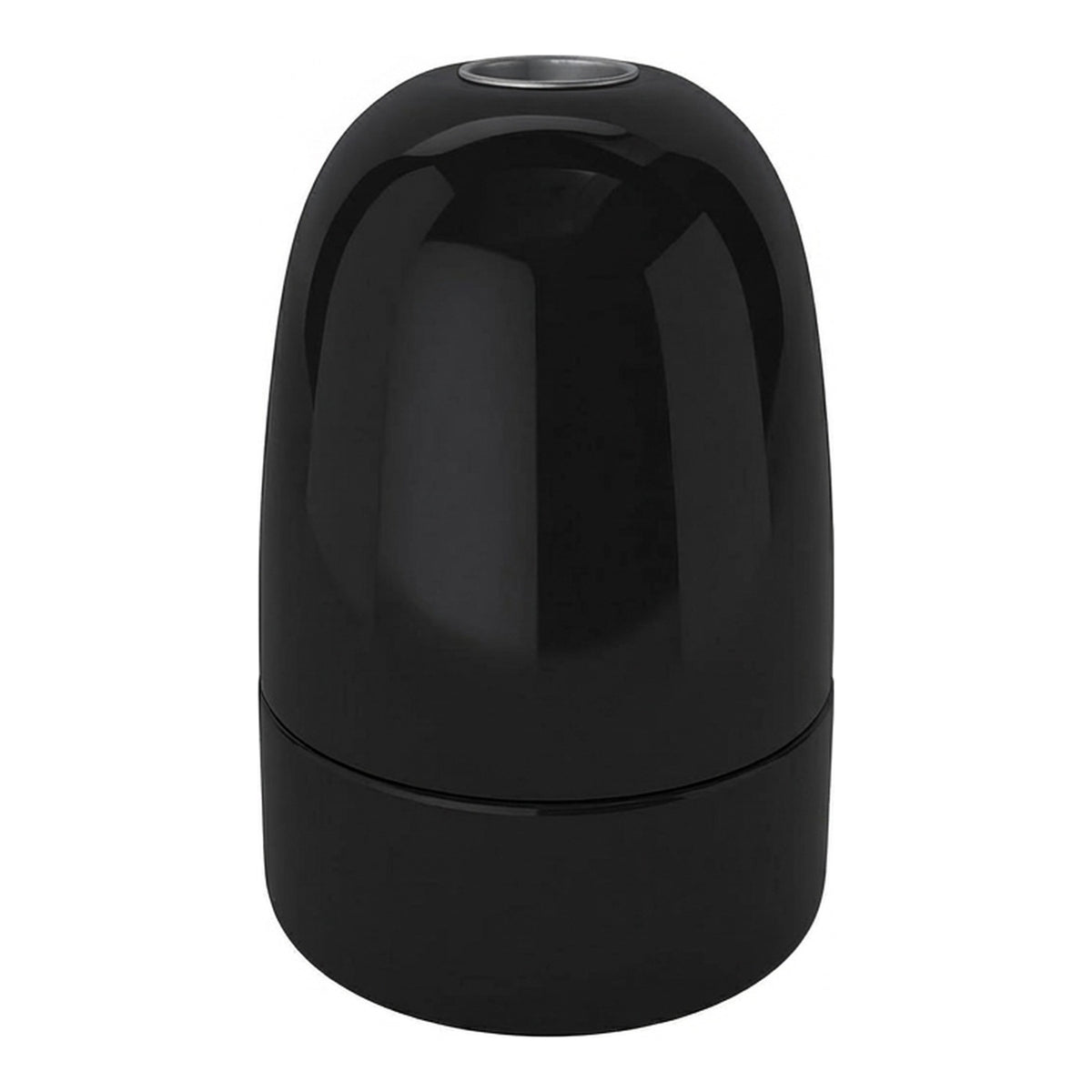Douille E40 en porcelaine — Noir