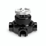 Kit interrupteur va-et-vient à bouton et socle en porcelaine — Noir / Blanc / 3 sorties