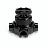Kit interrupteur va-et-vient à bouton et socle en porcelaine — Noir / Noir / 3 sorties