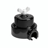 Kit va-et-vient à écrou papillon et socle en porcelaine — Noir / Blanc / 1 sortie