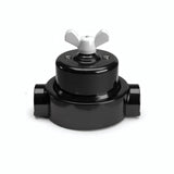 Kit va-et-vient à écrou papillon et socle en porcelaine — Noir / Blanc / 2 sorties en ligne