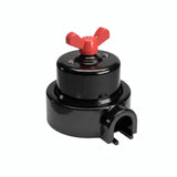 Kit va-et-vient à écrou papillon et socle en porcelaine — Noir / Rouge / 1 sortie