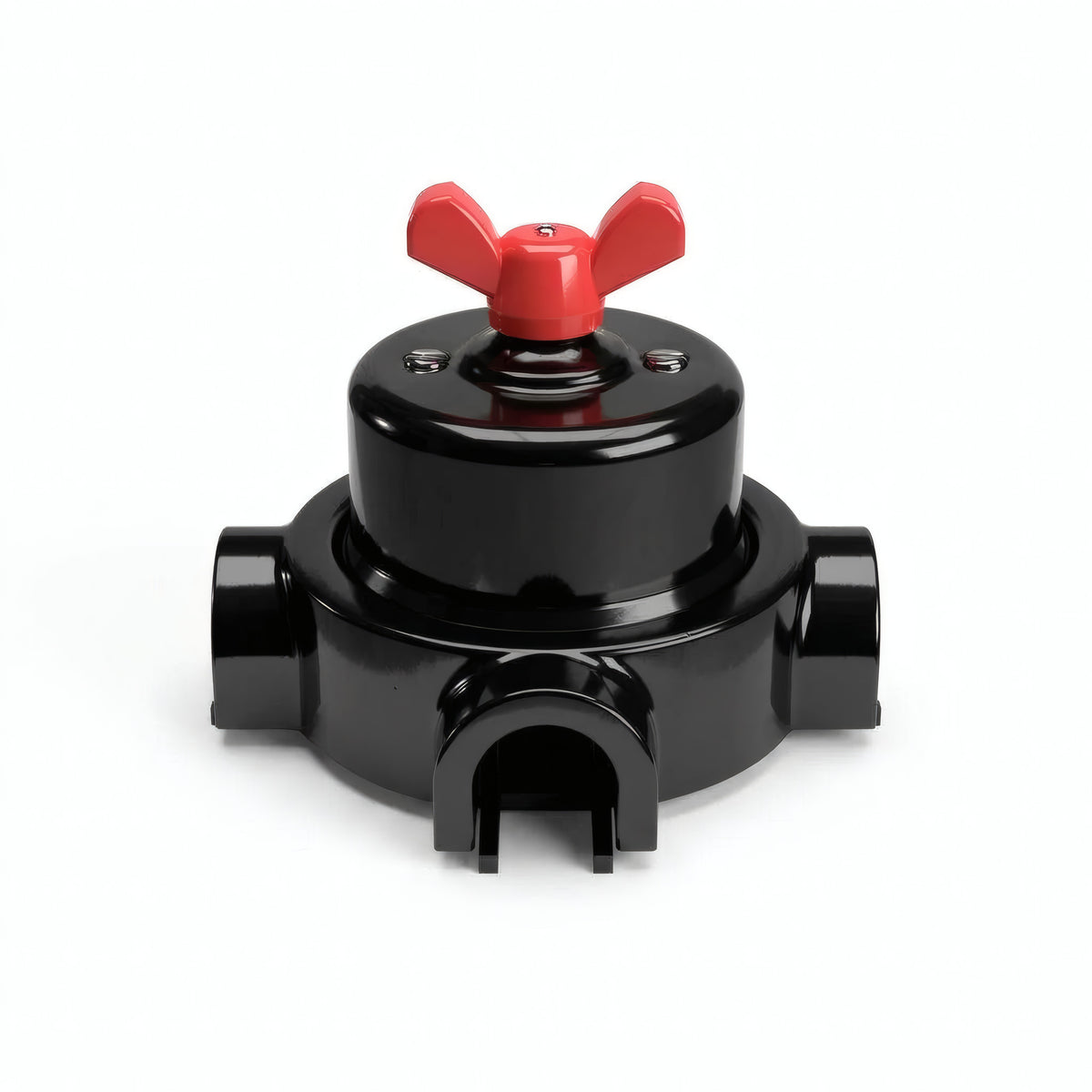 Kit va-et-vient à écrou papillon et socle en porcelaine — Noir / Rouge / 3 sorties