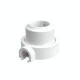 Kit prise murale et socle en porcelaine — Française 2P+T 16 A / Blanc / 1 sortie