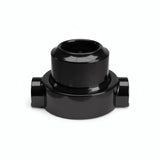 Kit prise murale et socle en porcelaine — Française 2P+T 16 A / Noir / 2 sorties en ligne