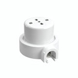 Kit prise murale et socle en porcelaine — Italienne 2P+T 10/16 A / Blanc / 1 sortie