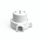 Kit prise murale et socle en porcelaine — Italienne 2P+T 10/16 A / Blanc / 2 sorties