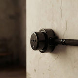 Kit prise murale et socle en porcelaine — Italienne 2P+T 10/16 A / Noir / 1 sortie