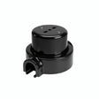 Kit prise murale et socle en porcelaine — Italienne 2P+T 10/16 A / Noir / 1 sortie