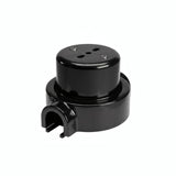 Kit prise murale et socle en porcelaine — Italienne 2P+T 10/16 A / Noir / 1 sortie