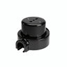 Kit prise murale et socle en porcelaine — Italienne 2P+T 10/16 A / Noir / 1 sortie