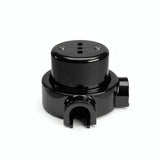 Kit prise murale et socle en porcelaine — Italienne 2P+T 10/16 A / Noir / 2 sorties