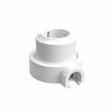 Kit prise murale et socle en porcelaine — Schuko 2P+T 16 A / Blanc / 1 sortie