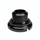 Kit prise murale et socle en porcelaine — Schuko 2P+T 16 A / Noir / Plat Ø 100 mm