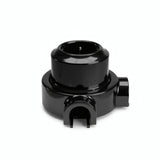 Kit prise murale et socle en porcelaine — Schuko 2P+T 16 A / Noir / 2 sorties