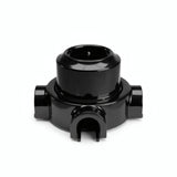 Kit prise murale et socle en porcelaine — Schuko 2P+T 16 A / Noir / 3 sorties