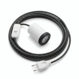 Spot mini GU10 à brancher, finition blanc mat