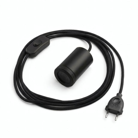 Spot mini GU10 à brancher, finition noire