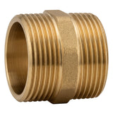 Mamelon égal mâle-mâle en laiton CW617N BSP - vue de face