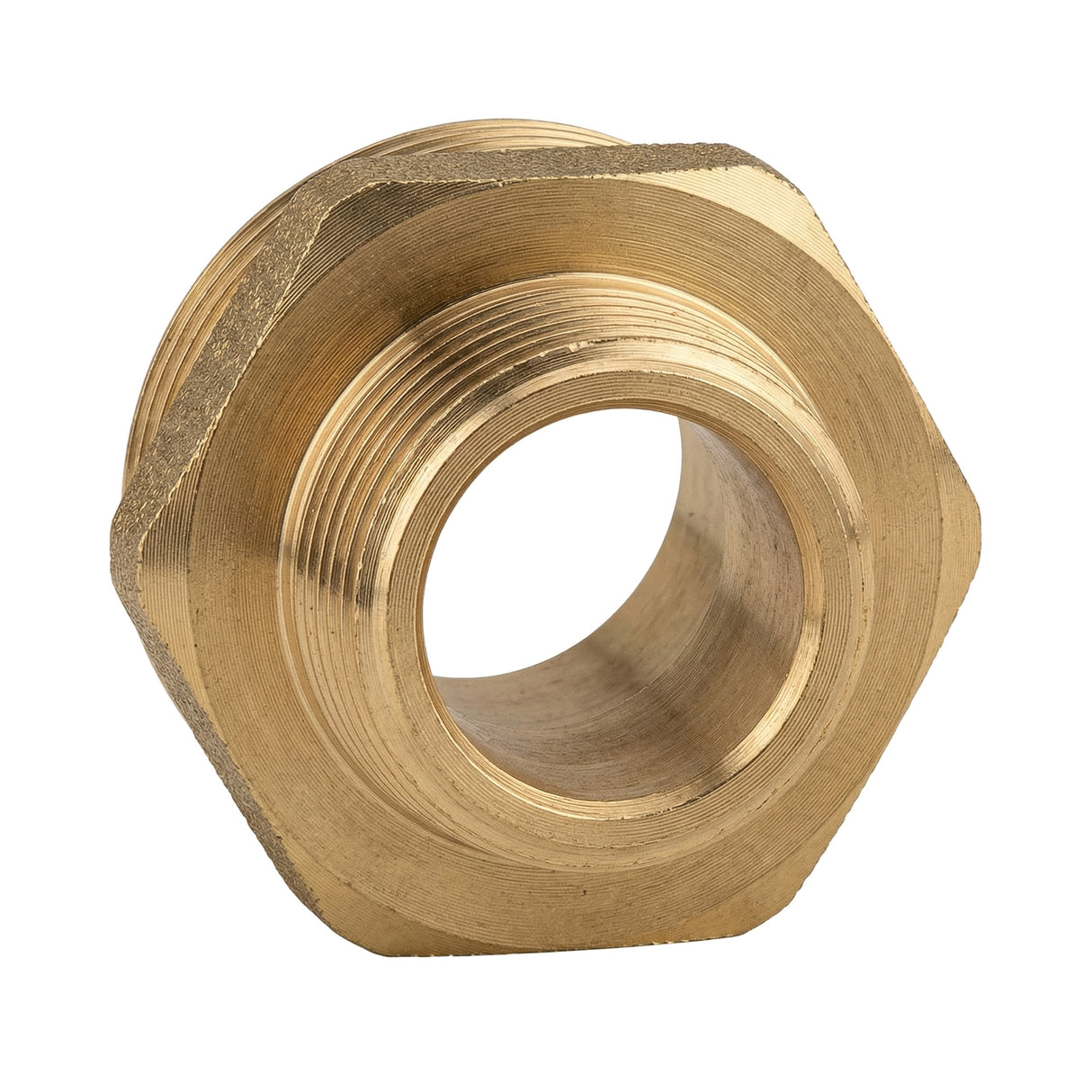 Mamelon réduit mâle-mâle en laiton CW617N BSP - vue de dessus