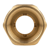 Manchon réduit femelle-femelle en laiton CW617N BSP - vue de face