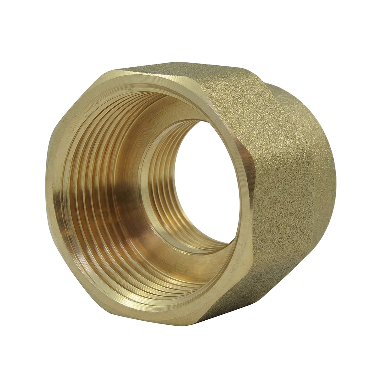 Manchon réduit femelle-femelle en laiton CW617N BSP - vue latérale