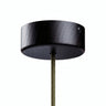 Mini rosace cylindrique en bois, Ø 88 mm — 1 trou central / Effet Wengé