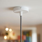 Mini rosace cylindrique en métal, Ø 83 mm — 1 trou central / Conique thermoplastique / Blanc mat