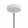 Mini rosace cylindrique en métal, Ø 83 mm — 1 trou central / Conique thermoplastique / Blanc mat
