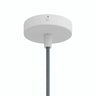 Mini rosace cylindrique en métal, Ø 83 mm — 1 trou central / Conique thermoplastique / Blanc mat