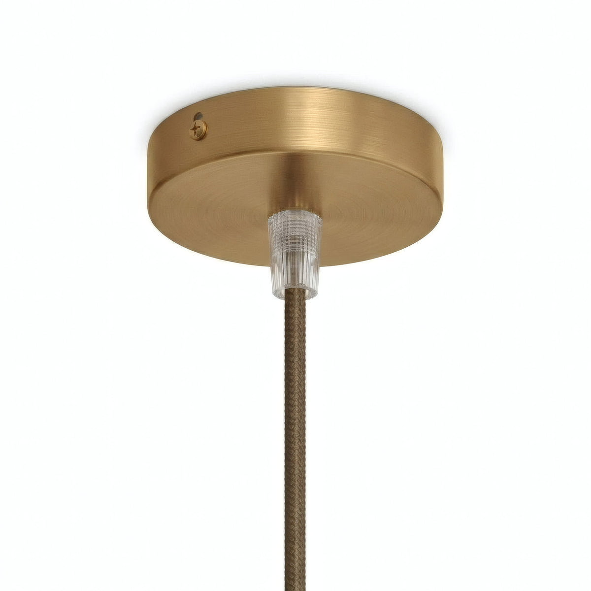 Mini rosace cylindrique en métal, Ø 83 mm — 1 trou central / Conique thermoplastique / Bronze satiné