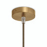 Mini rosace cylindrique en métal, Ø 83 mm — 1 trou central / Conique thermoplastique / Bronze satiné