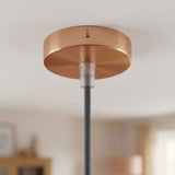 Mini rosace cylindrique en métal, Ø 83 mm — 1 trou central / Conique thermoplastique / Cuivre satiné