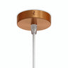 Mini rosace cylindrique en métal, Ø 83 mm — 1 trou central / Conique thermoplastique / Cuivre satiné