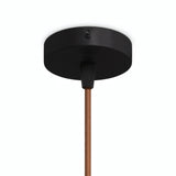 Mini rosace cylindrique en métal, Ø 83 mm — 1 trou central / Conique thermoplastique / Noir