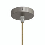 Mini rosace cylindrique en métal, Ø 83 mm — 1 trou central / Conique thermoplastique / Titane satiné